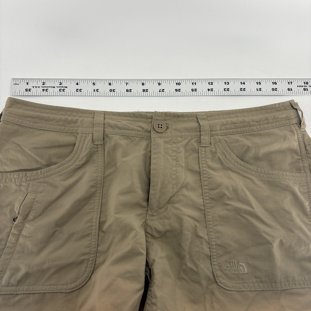 The North Face Shorts Women 10 Horizon II Nylon Ripstop Drawstring Roll up Cuff - Picture 2 of 5